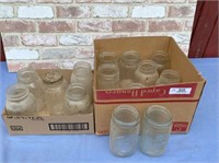 (2 BOXES) 15 CANNING JARS