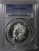 1879-S Morgan Dollar PCGS MS65+ Plus Grade