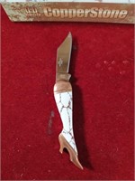 CopperStone Rough Rider Boot Knife in Box