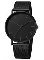 Ultra Blacked Out Minimalist Ultra-thin Watch