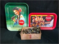 Soda Bottle Caps & Coca-Cola Trays