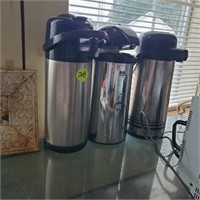 COFFEE/ JUICE DISPENCERS - 3 TOTAL