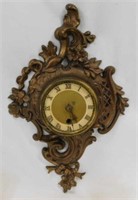 Brass Germany wall clock, needs repair