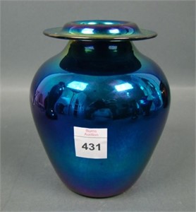 Imperial Lead Luster Blue Monochrome Vase