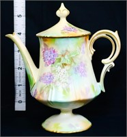 Vintage RS Prussia teapot w/ purple flowers