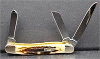 BNIB Case amber bone medium stockman knife