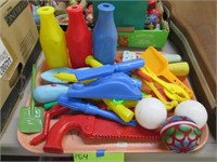 Group of Plastic Woodworking Tools and Other Toys.