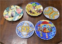 Colorful Ceramic Plate Selection.