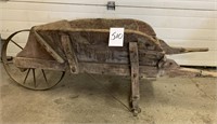 WOODEN WHEEL BARROW