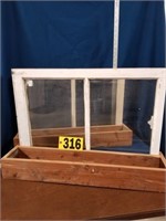 2-Distressed Window boxes  [pick up only]