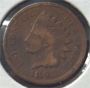 1892 Indian head penny