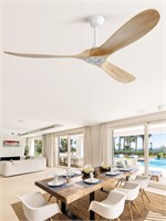 Sofucor 60" Ceiling Fan no Light and Remote Contro