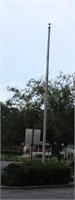 Exterior aluminum flag pole
