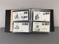 Binder of Assorted Space Stamps, Etc