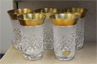 Set of 5 Klokotschnik Crystal Tumblers