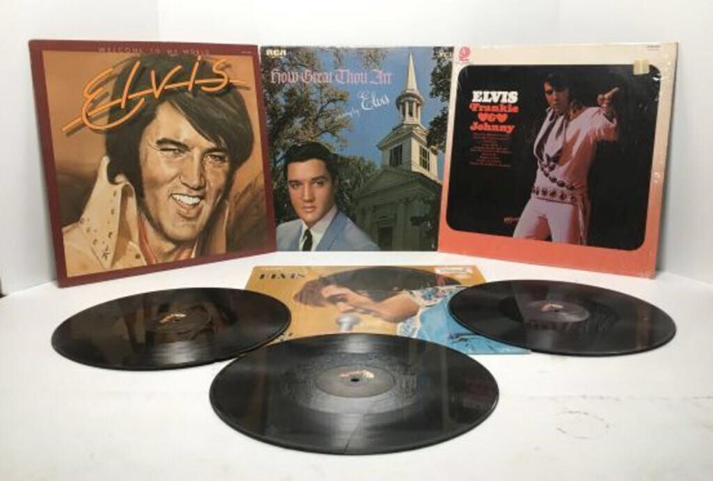 Vintage Vinyl Records of Elvis