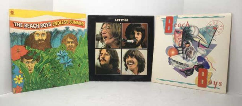 Vintage Vinyl Records Beatles & Beach Boys