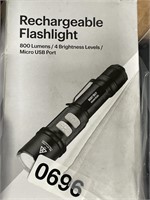 RECHARGEABLE FLASHLIGHT RETAIL $110