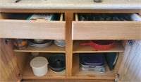 Contents of Lower Cabinet & 2 Drawers