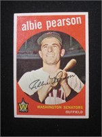 1959 TOPPS #4 ALBIE PEARSON SENATORS