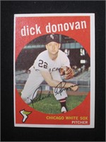 1959 TOPPS #5 DICK DONOVAN WHITE SOX