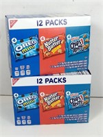 SEALED Nabisco Snack Packets 12pks (x2)