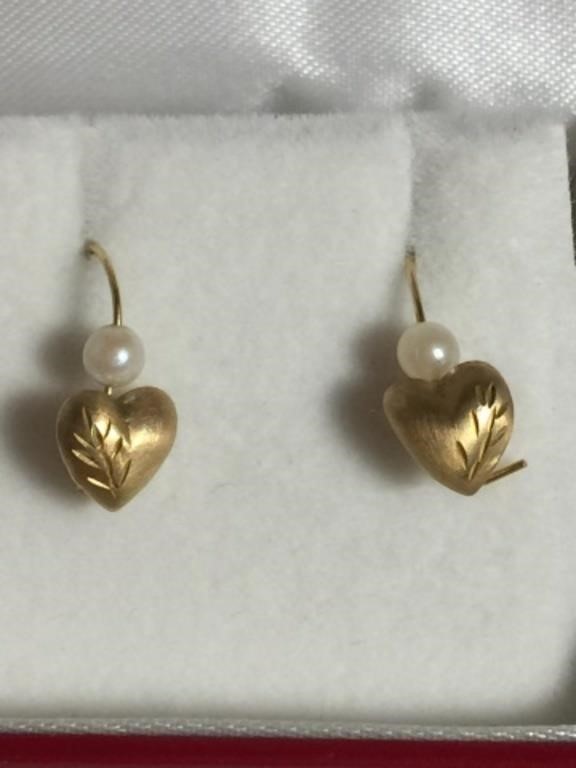 14K PEARL EARRINGS