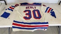 NEW YORK RANGERS SIGNED HEALY JERSEY