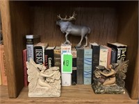 A collection of books and book ends