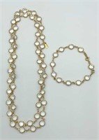 SWAROVSKI Faceted Crystal Necklace & Bracelet Set