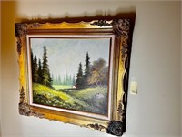 Large Ornate Frame Oil Painting