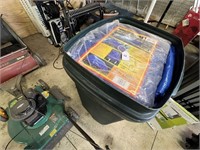 Garbage Can full of Tarps (new and used)