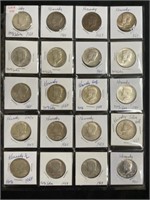 20 Kennedy 1964 Silver Half Dollars