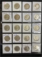 20 Kennedy 1964 Silver Half Dollars