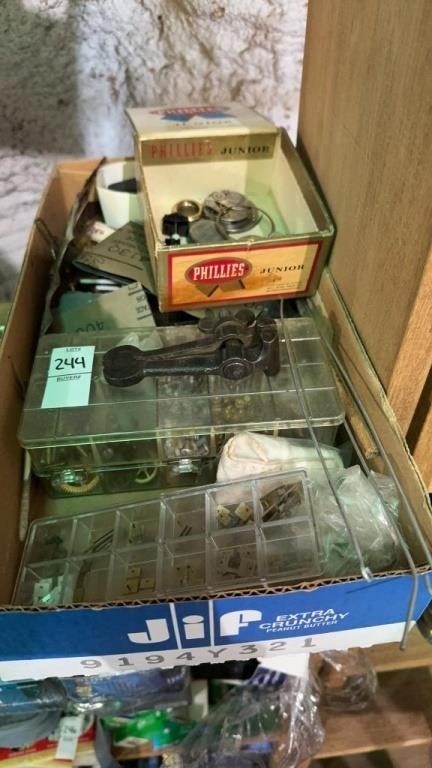 Lot of extra watch parts etc