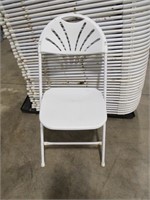 Lot - (55) Plastic Fan-Back Folding Chairs