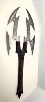 Decorative Battle Axe with Leather