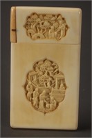 Chinese Carved Ivory Card Case,