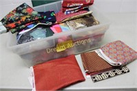 Large Selection of Fabric in Tote