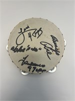 The Four Tops signed tambourine