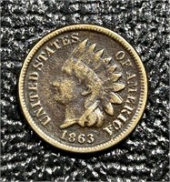 1863-P US Indian Head Small Cent
