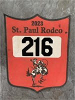 2023 St. Paul Rodeo Back Tag - Kolby Wanchuk