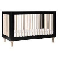 Babyletto Lolly 3-in-1 Crib - Black/Natural