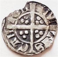 Edward I 1272-1307 Canterbury AR  Penny coin 20mm