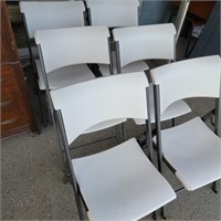 6 Lifetime folding chairs all in good condition