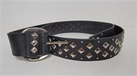 Studded Faux Leather Belt L/XL