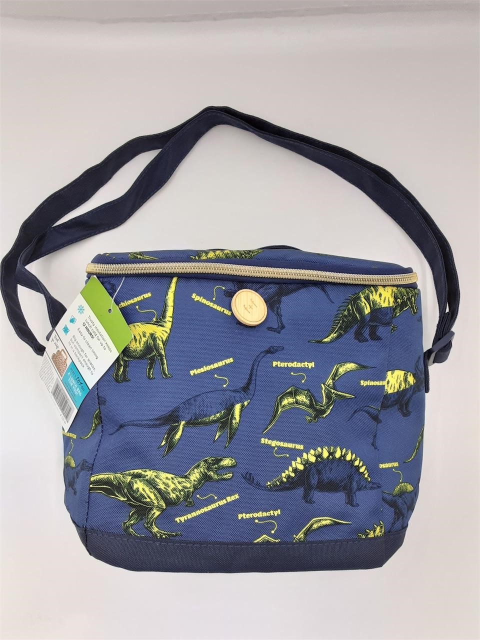 Fit+Fresh lunch tote blue w/dinosaurs