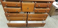 9 Drawer Dresser, center top drawer has