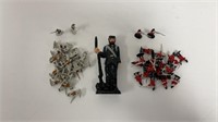 Miniature hand painted metal soldiers