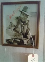 John Wayne framed photo